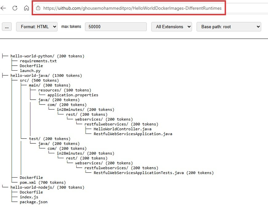 uithub folder structure view